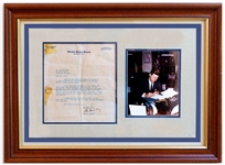 John F. Kennedy Letter Signed as Senator Regarding the U.S. Merchant Marine Academy